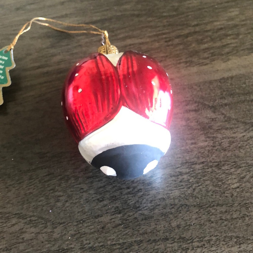 Vintage Hand Painted Ladybug Christmas Ornament